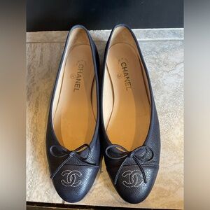 Chanel Macy blue flats
